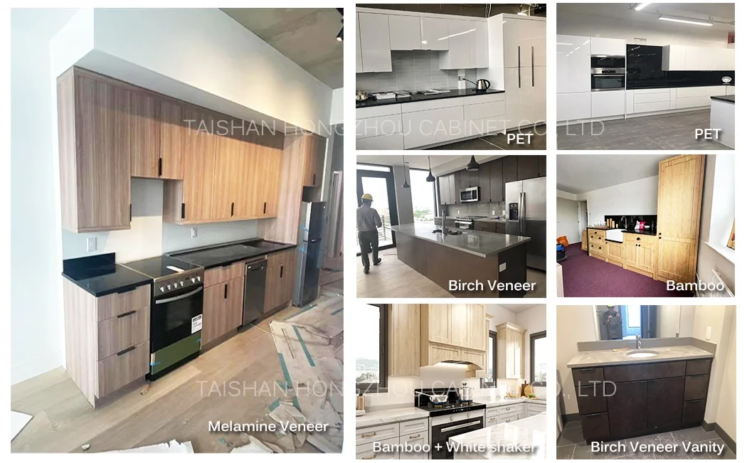 Home Improvement Kitchen Cupboard Ghana White Pet Lacquer High Glossy