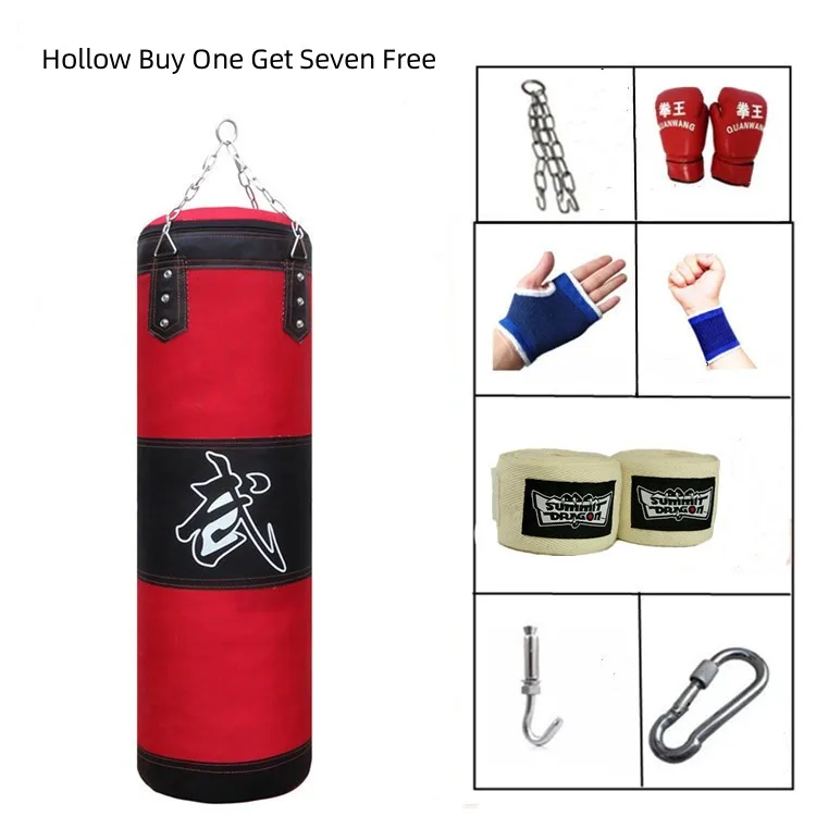 Triple Sanda Boxing Sandbag for Home Fitness Hanging Solid Taekwondo Stubborn for Adult and Children Muay Thai Punched