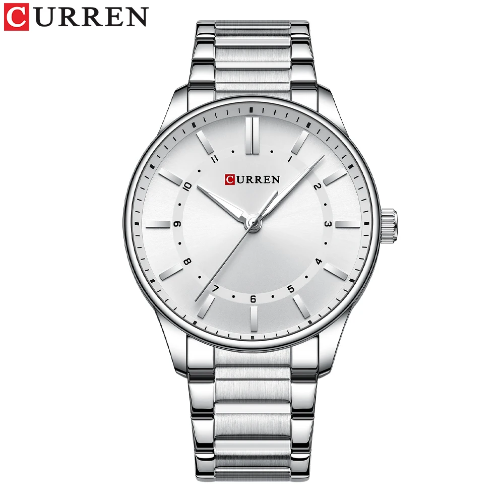 CURREN 8430 Trendy Customize Factory Direct Sale Ready to Ship Multifunction Quartz Watches for Men Clock Stainless Steel Band