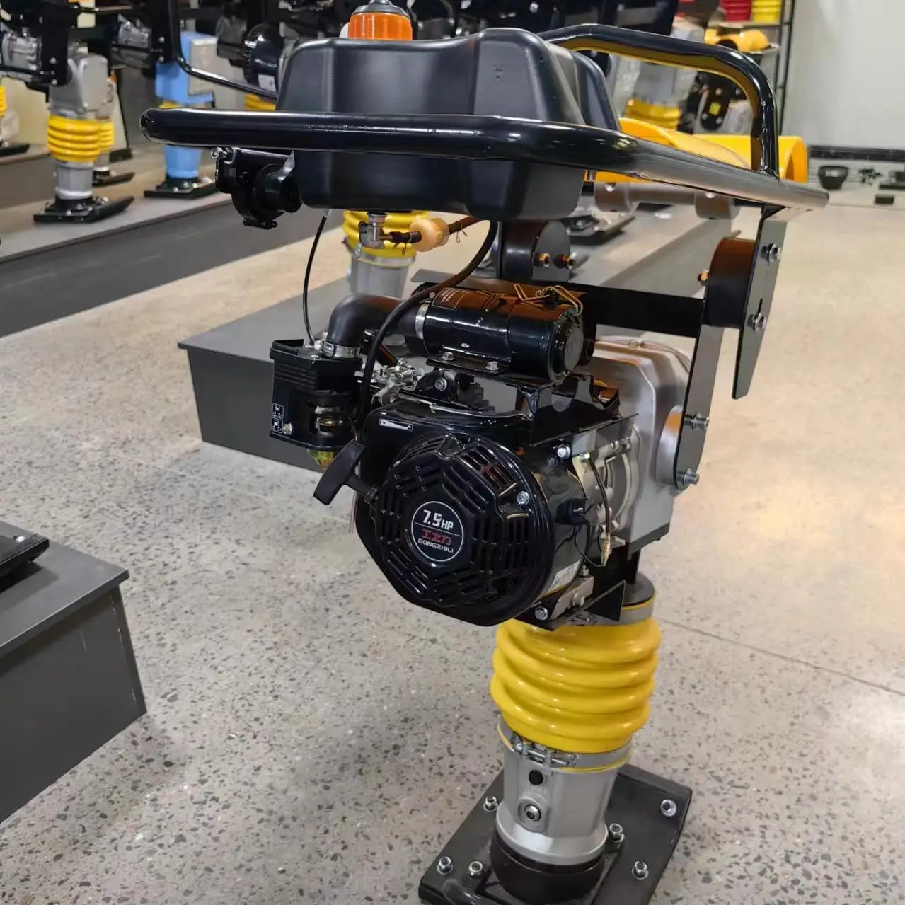 5 л.с. двигатель Honda GX160 ручной домкрат для прыжков небольшой трамбовочный уплотнитель Вибрационный трамбовщик дорожного строительства