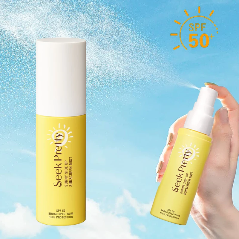 Private Label Organic 100ml Sunblock Spf 50 Sunscreen Spray Spf 75 Mist Sunscreen Spray for Face and Body