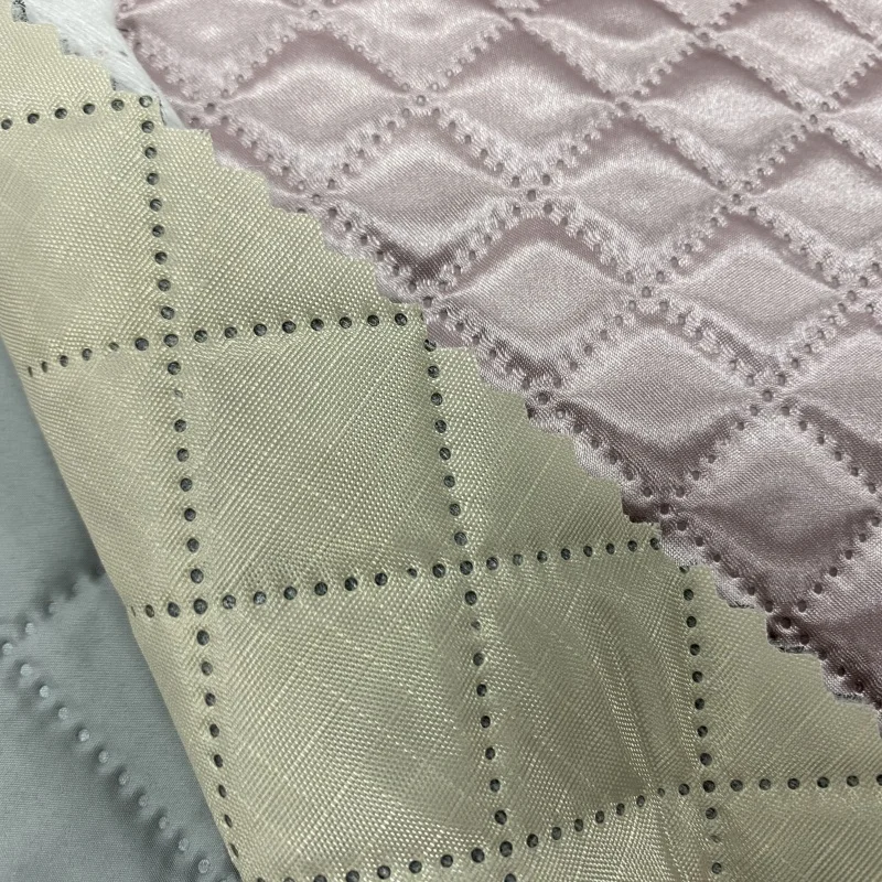 Ultrasonic&normal Quilting Fabric with Padding Non-woven Fabric Customized Polyester Nylon Cotton Rayon Viscose Bonded
