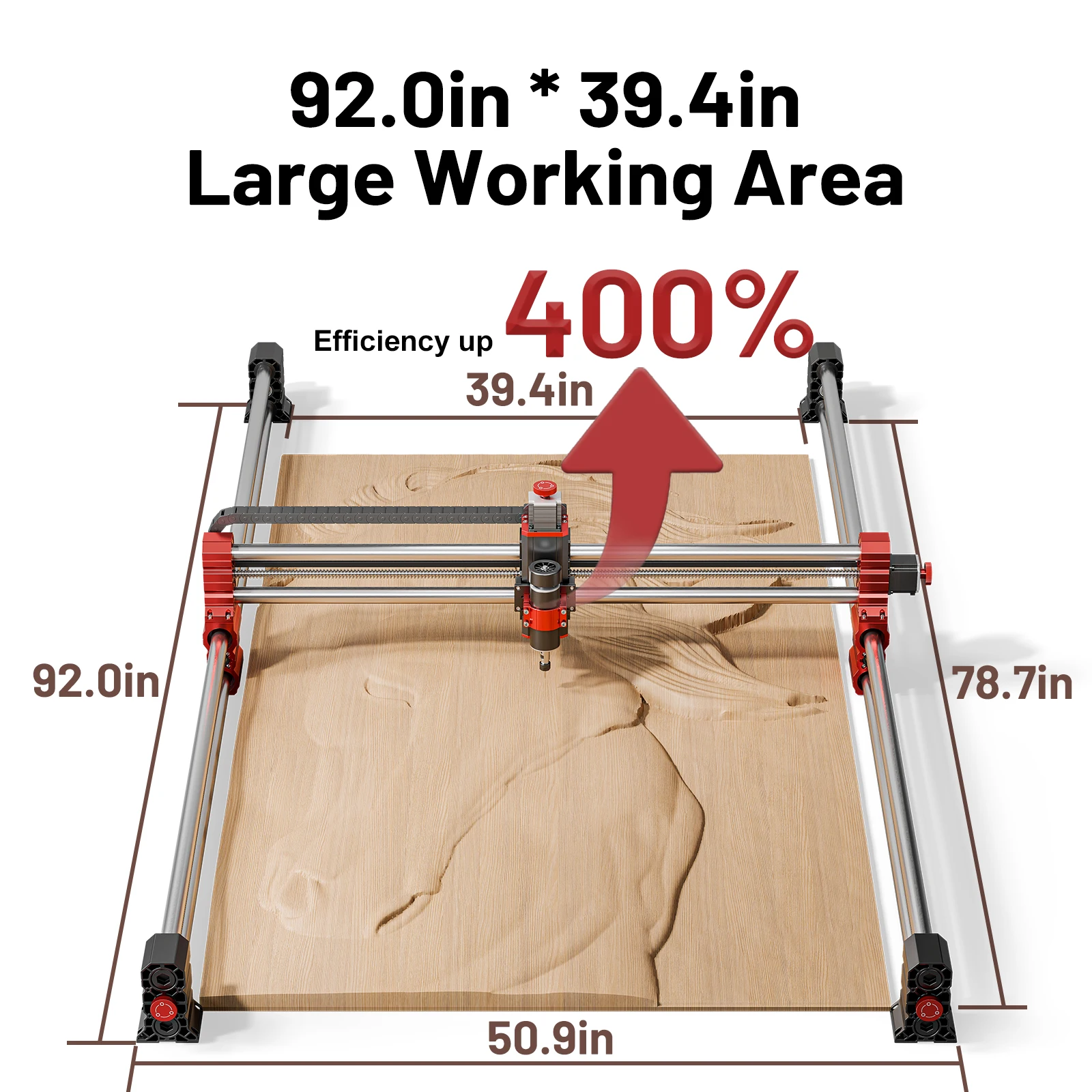 Twotrees TTC-H80 CNC Router - Precision Wood Carving