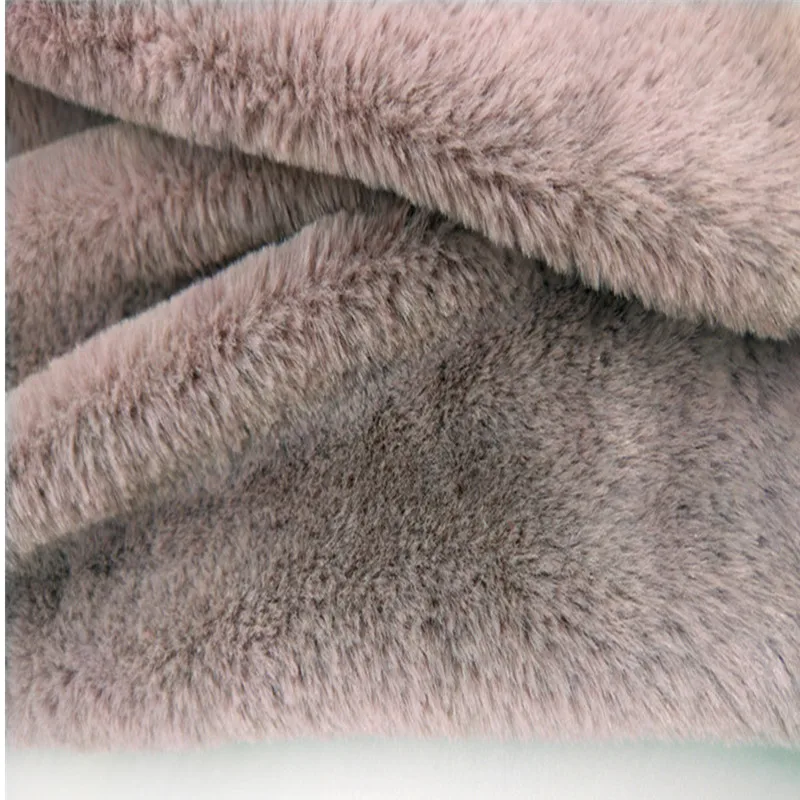 Long Plush Imitation Rabbit Hair Fabric - Versatile & Durable