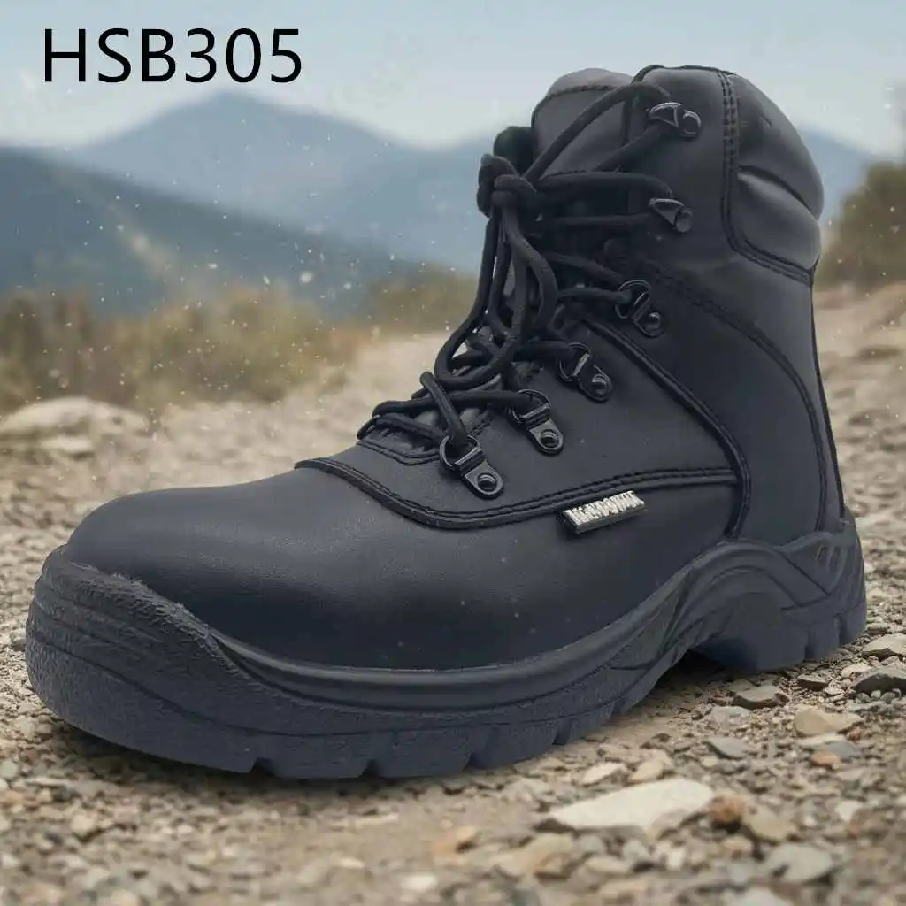 ZYF,chemical Plant Anti-acid&alkali Outsole Safety Footwear Construction Line Anti-oil Steel Toe Work Boots for Sale HSB305