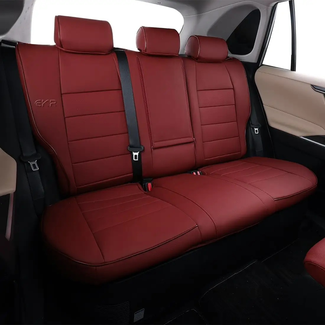 EKR Custom Fit Full Set Leather Car Seat Covers for Dodge Journey 2013-2022 Breathable Material