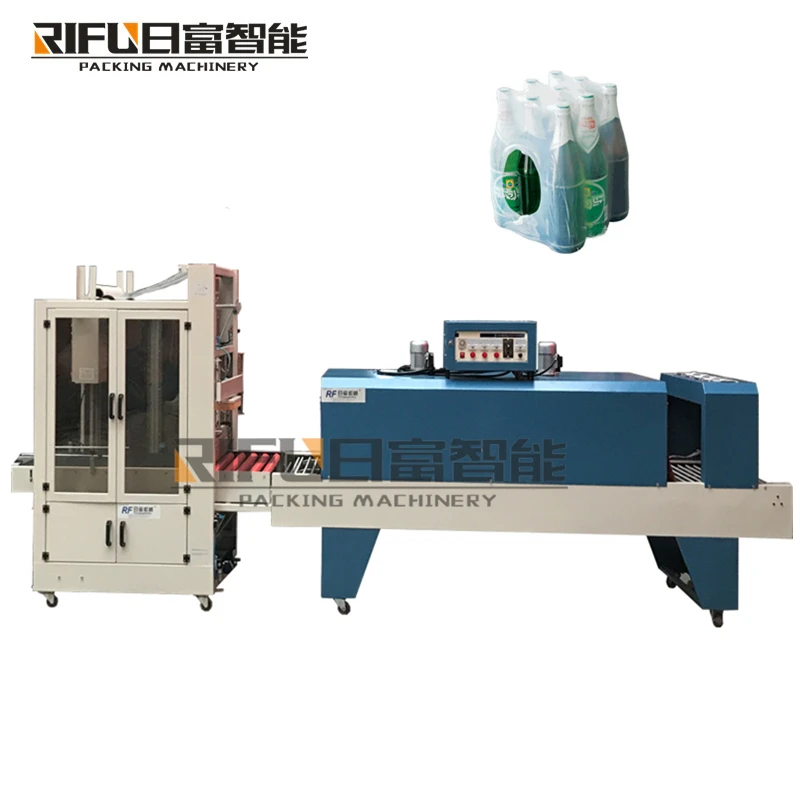 Semi Automatic Notebook Vegetables Sealing Cutting Shrink Tube Wrapping Machine Heat Tunnel Packing Machine