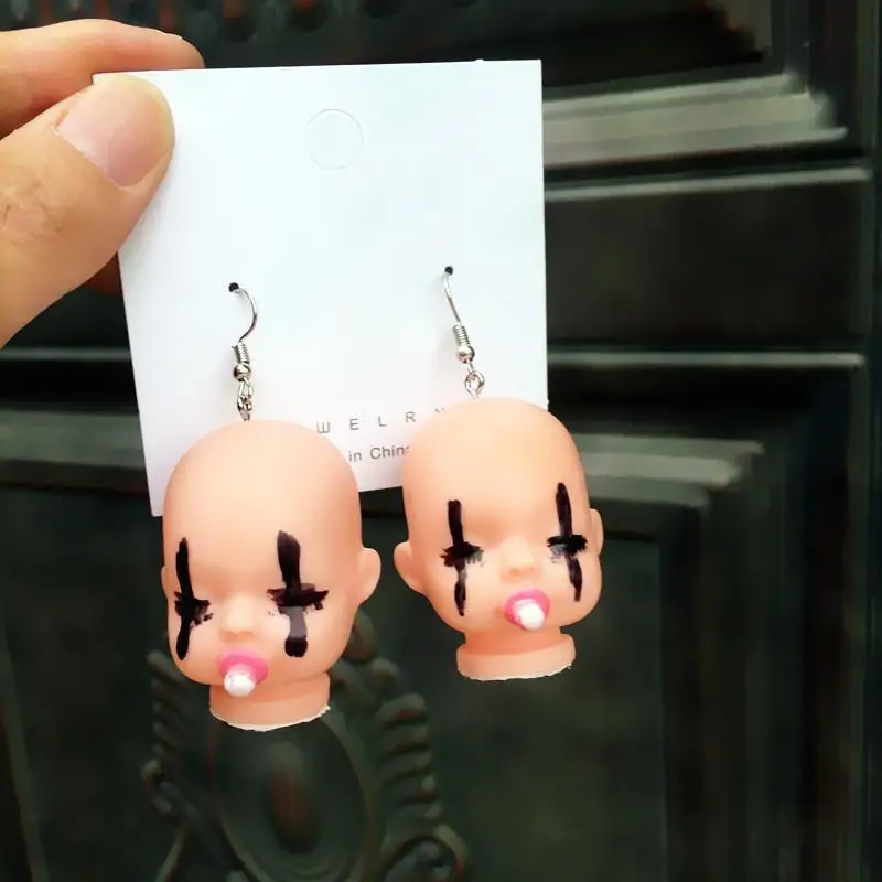 scary earrings