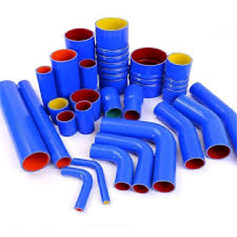 Offering the Very Best Silicone Hoses - 2.500 ID Silicone Convoluted Flex  Hose, 2 Ply Polyester Reinforced with Helical Wire Support, Blue Color
