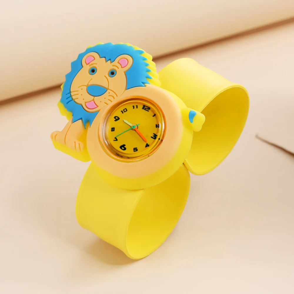 3D Animal Cartoon Silicone Kids Quartz Watch
