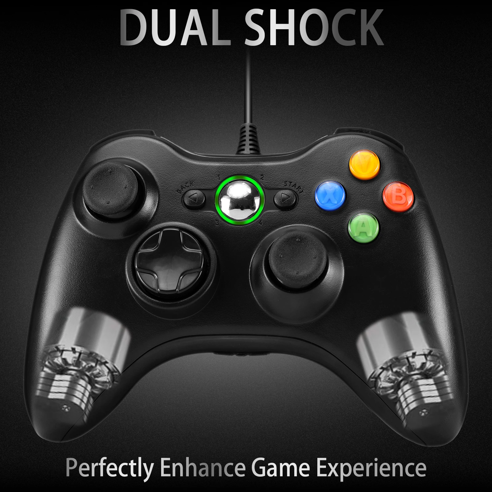 Wired Xbox 360 Controllers - Durable & Versatile Gamepads