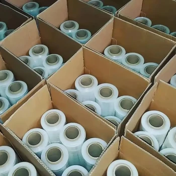 Manufacturer Price Black Transparent PE Plastic Stretch Wrap Film Factory Packaging Material Lldpe Shrink Wrap Roll