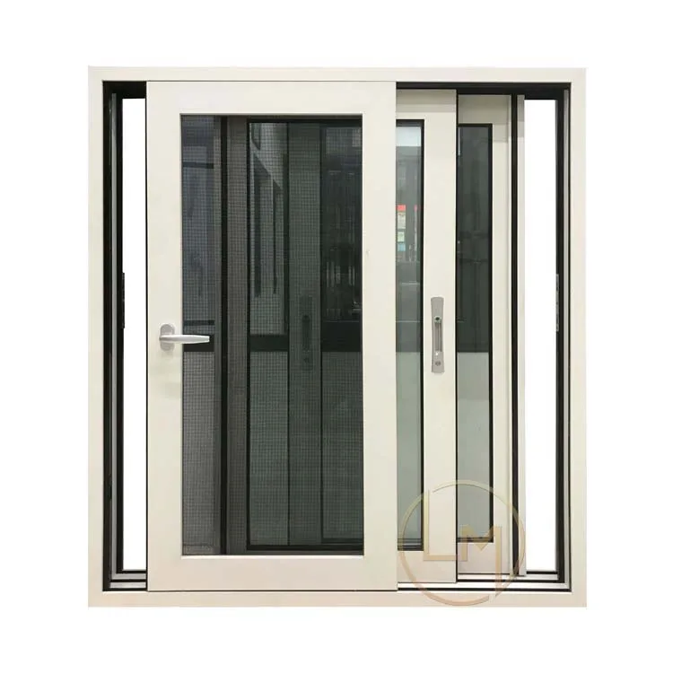 Horizontal Sliding Aluminium Windows Full Sliding Glass Windows for Balcony Sliding Office Reception Window