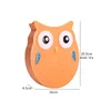 Orange owl dinner plate