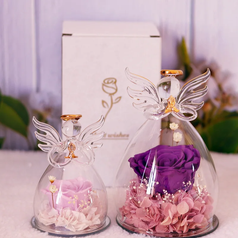 Hot Sell Every Love Preserved Real Touch Roses Rose Flowers Arrangement