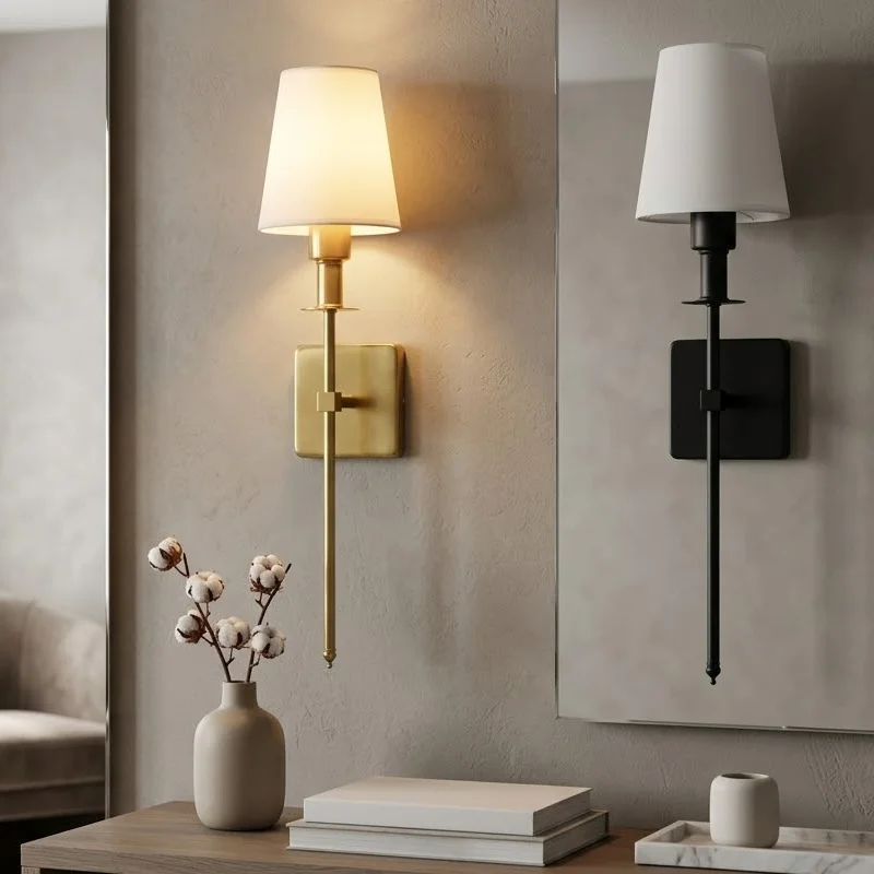 Classic Nordic Wireless Indoor for Home Decor Remote Control Led Battery Operated Mounted Sconce Light Rechargeable Wall Lamp