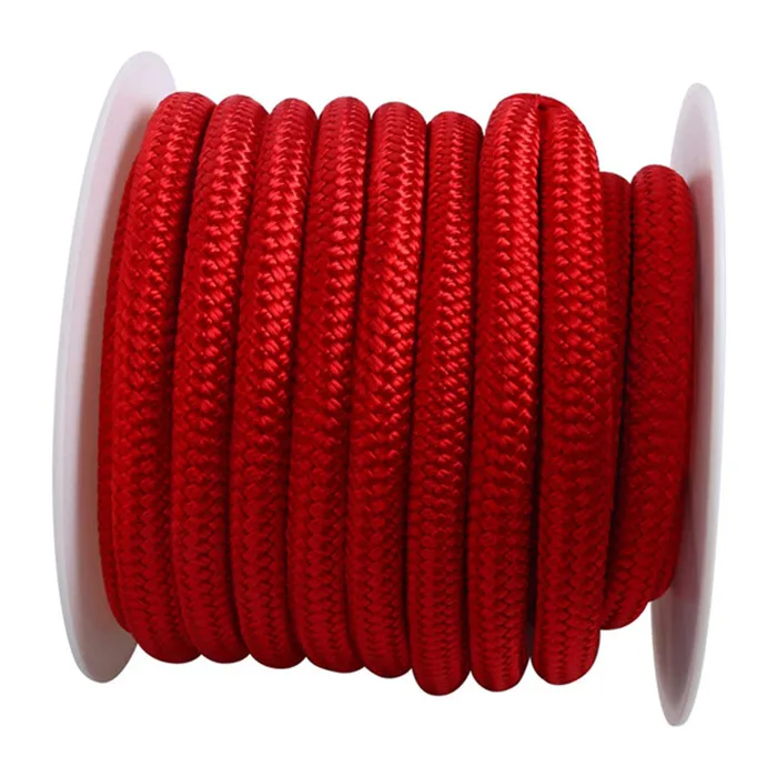 double braided polyester rope 10mm Nylon dock line