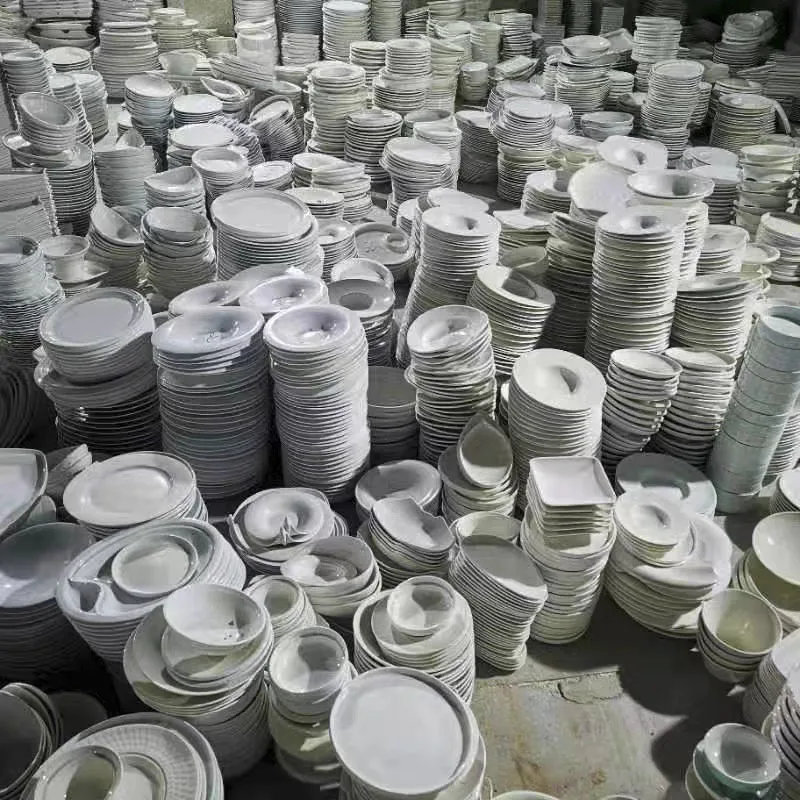 Ceramic Tableware Factory Stock White Porcelain Ceramic Plates And ...