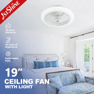 1stshine LED Ceiling Fan 19 Inches Easy to Clean High Airflow Low Noise Ceiling Fan