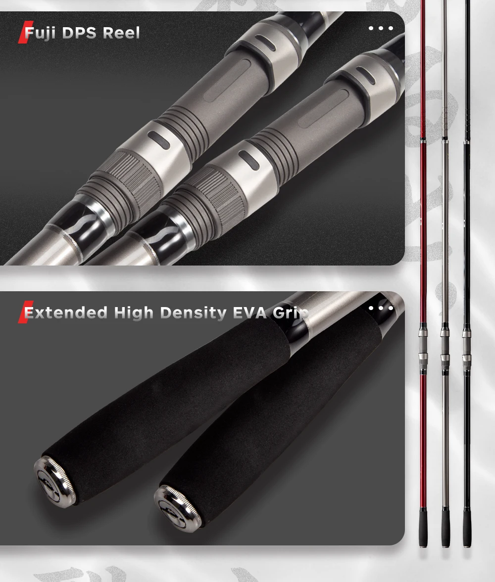 Hunthouse 4.25m Fuji Guide Ring Carbon Fiber Fishing Surf Rod 3