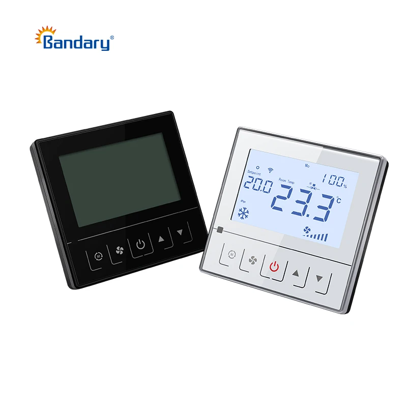 Bandary FC221- 3AO2DO 0-10V for heating / cooling / fan / 3-stage electrical heater HMI design fcu thermostat