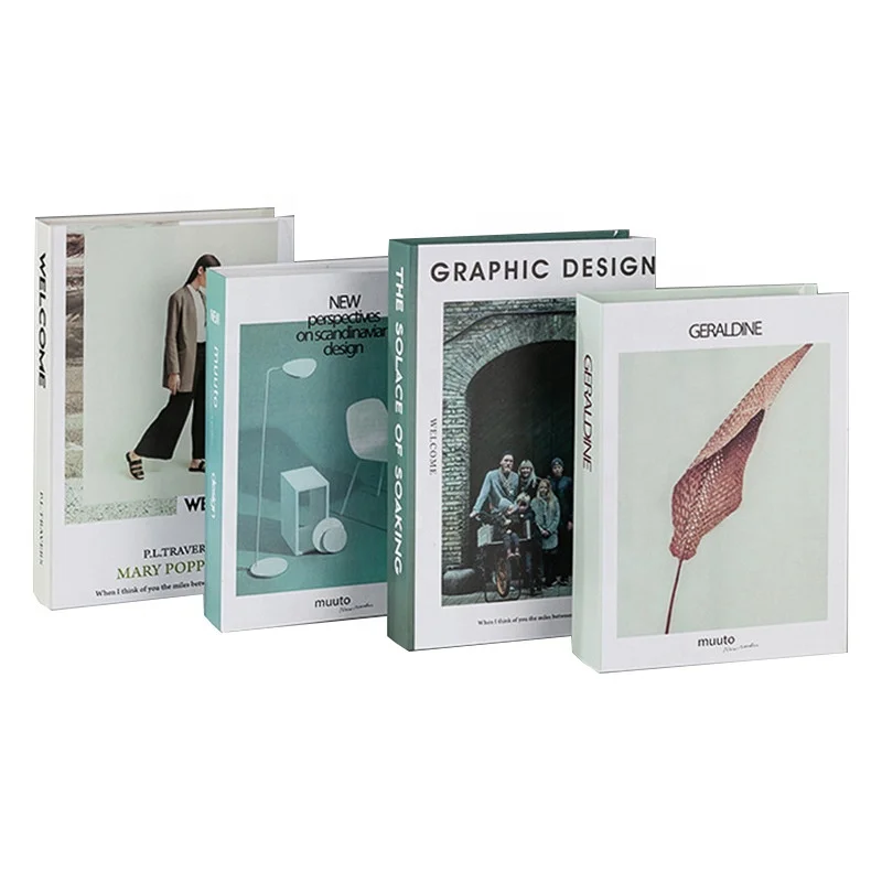 Modern Decoration Simple Nordic Fakes Book Set Decoration Model Home