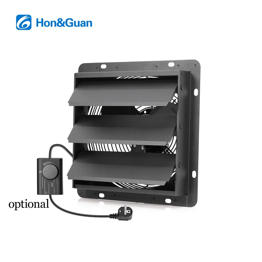 Axial Exhaust Shutter Fan, HONGGUAN, 300mm, 110V, Aluminum - detail 6