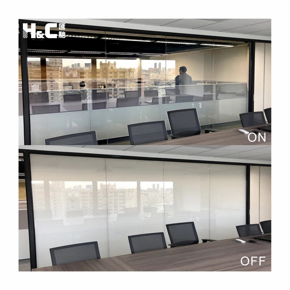 Smart Home Easy to Installation Self Adhesive Electronic Control Pdlc Film Smart Glass Window