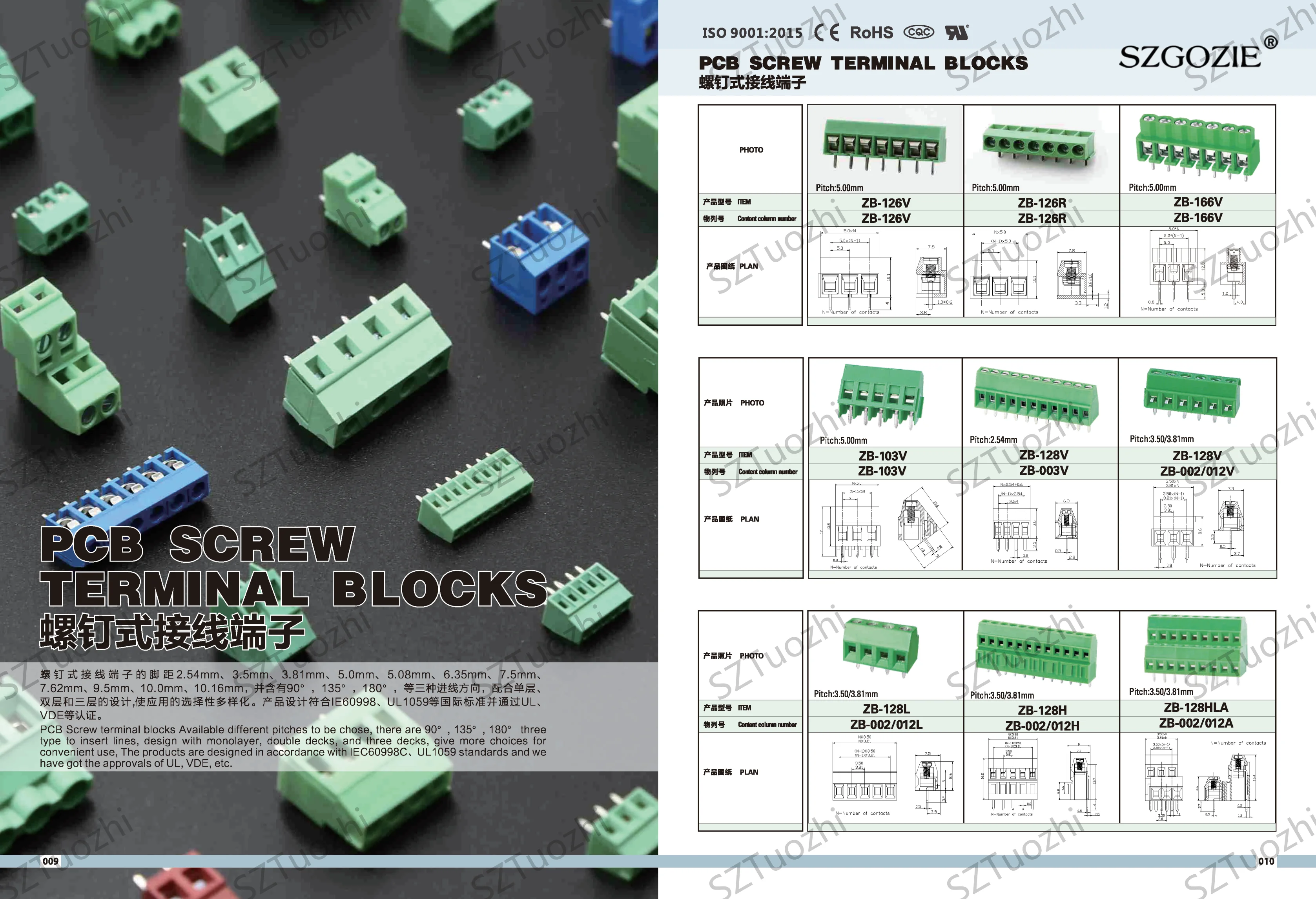 Terminal Block Datasheet 5.08 Mm Pitch Plug in Terminal Blocks - Reliable Connectivity