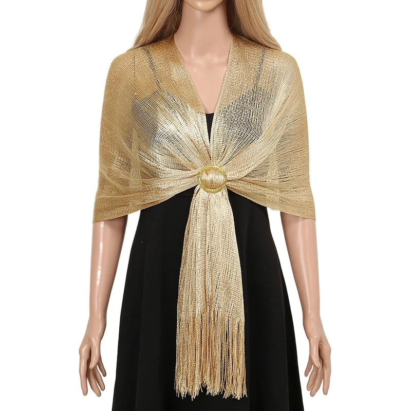 Gold Scarf Short Set