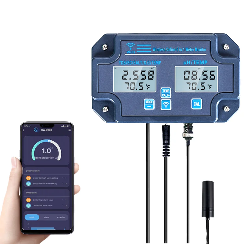 PH-3988 Tuya APP Online Smart Monitor Wifi Water Quality