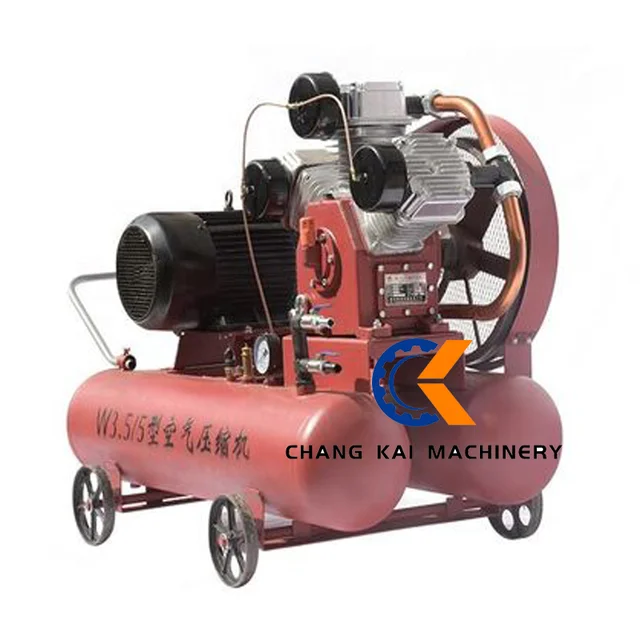 Diesel Portable Piston Air Compressor Mobile W3.5/5 Industrial Machine Mining Diesel Air Compressor