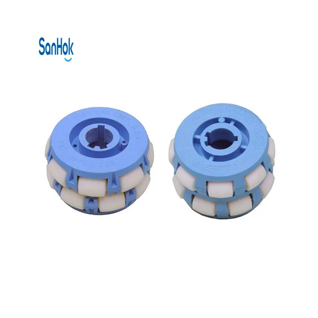 High Quality 8-Inch Forklift Motor with 60Kg Load Capacity 4 Pcs 120Mm Macnum AGV Omni Wheel Nylon and Rubber Material