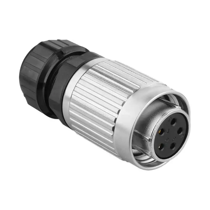 Oswell 5 Pin Connector Male Female Panel Mount,5 Pin Industrial Power ...