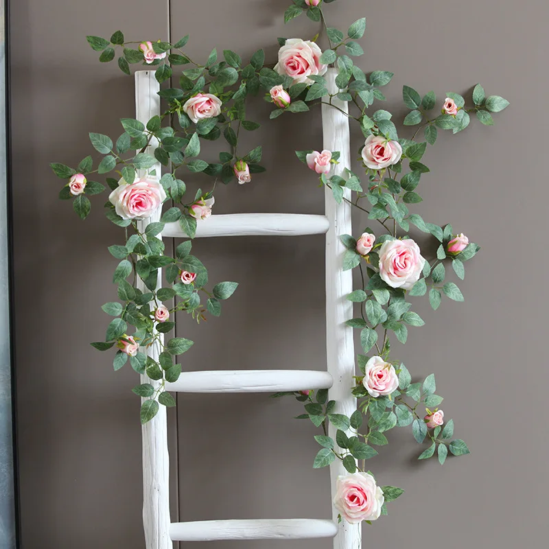 Mini Hanging Roses Artificial Silk Flowers Vine - Elegant Hanging Rose Vines