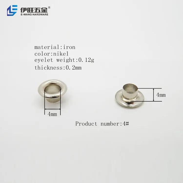 Серебряные металлические люверсы YIWANG для одежды чемодана сумки занавесок