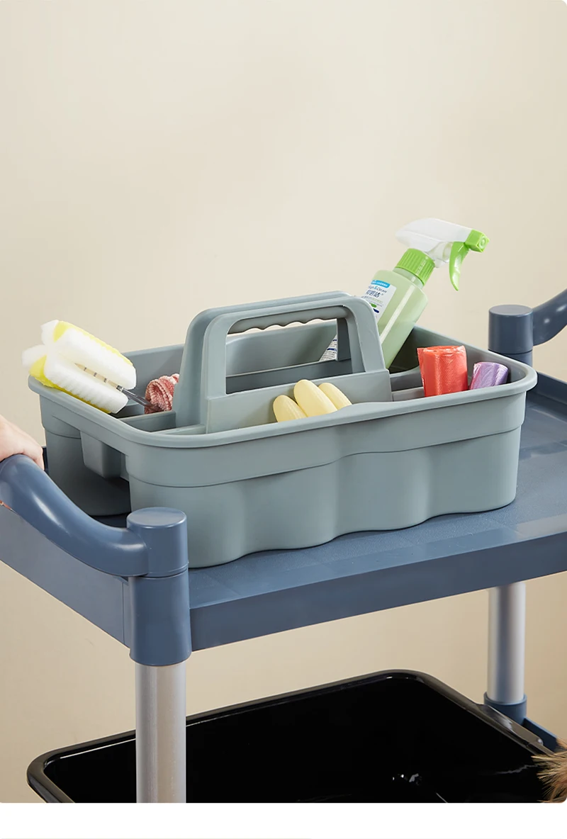 ITEM NO.039C Factory Wholesale Plastic Hand-hold Storage Cleaning Bucket Caddy Organizer Hotel Cleaning Tray Tote Tool Bucket Tool Organizer factory