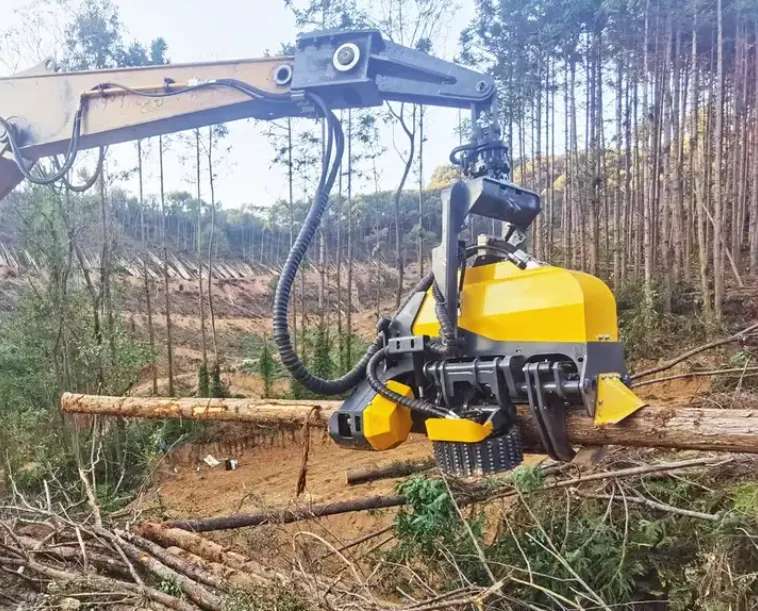 Forestry Machinery Log Harvester With Free Segment Cutting Timber ...