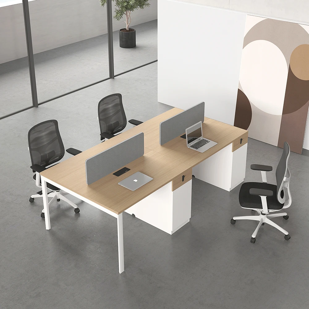 2024 Factory Custom Oem Modern Modular Office Furniture Workstation Staff Open Staff Workstation Office Desk and Chair Sets