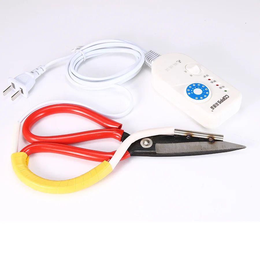 Factory professional safe durable and easy to cut fabric heating scissors
