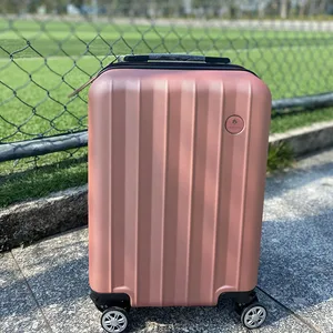 New Fashion Small 18 Inch Trolley Suitcases Lightweight ABS PC Luggage Aluminum Frame Travel Luggage With 210D Lining
