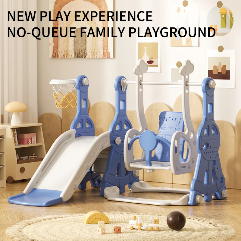 Feelkids Oriental Pearl Children's Indoor Toy Mini Plastic Slide for Adventure Park Trampoline Park & Playhouse Use