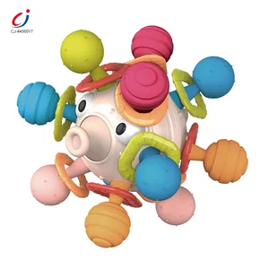 Chengji Soother Teething Toy Soft Teether Ball Early Education Baby Montessori Sensory Grade Teething Toys