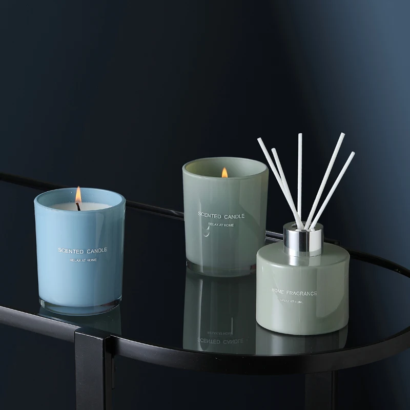 Оптовая продажа, пустая герконовая бутылка диффузора с подарочной коробкой, набор ароматических роскошных свечей, палочки диффузора для подарка