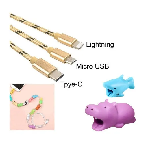 
 RICOO оптовая продажа, протектор кабеля для телефона, аксессуары, держатель кабеля для телефона, аксессуары, протекторы кабелей  