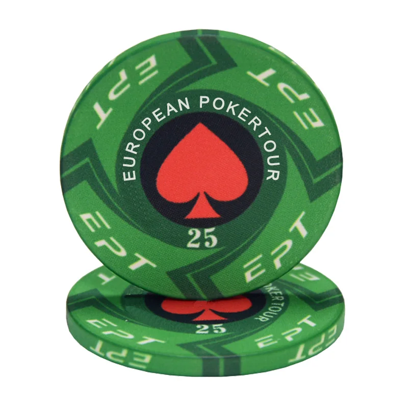 Hot Sale Ept Ceramic Poker Chip Texas Custom Professional Casino