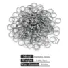 Steel color double layer key ring-0.6*7