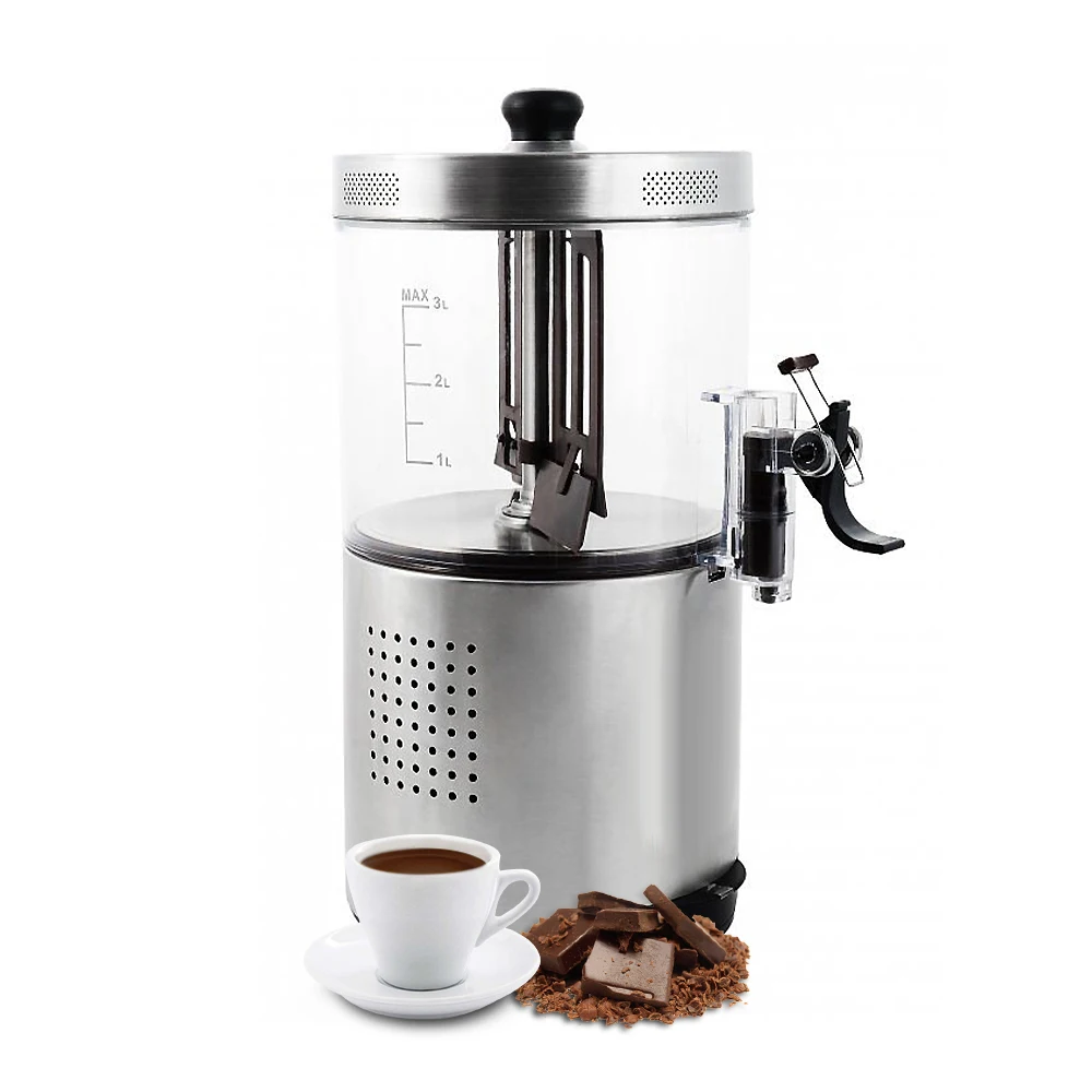 Serve 110/220v Hot Chocolate Dispenser Commercial Hot Chocolate Drinking  Machine Chocolate Shot Maker Ce Rohs 3liter Black