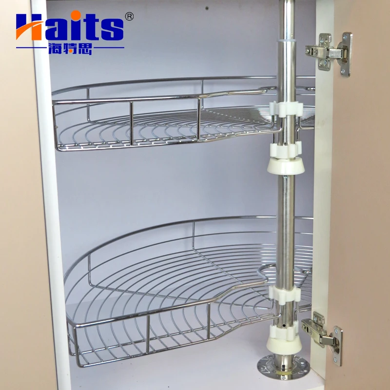 Kitchen Cabinet Storage Rack 180 Degree Revolving Basket Furniture Hardware  - China Storage Rack and Kitchen Accessories price