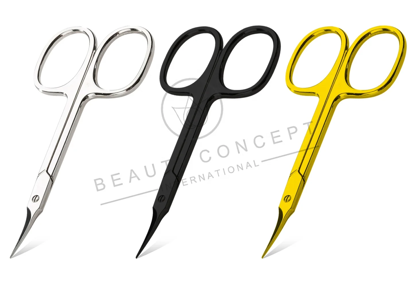 Premium Large Finger Loop Style Cuticle Scissors With Tower Tip Precise Cut for Manicure and Pedicure